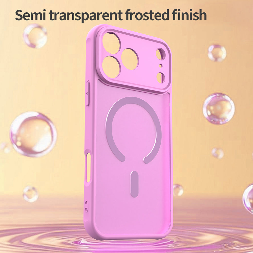 MagSafe Case for Apple iPhone 18 Pro Max / 17 Pro Max, Techsuit, HaloFrost II, Pink