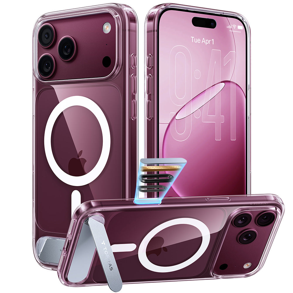 MagSafe-etui til Apple iPhone 18 Pro Max / 17 Pro Max, Torras, Ostand L1 Guardian, Transparent