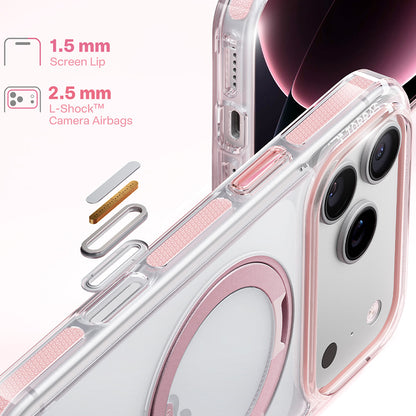 MagSafe-etui til Apple iPhone 18 Pro Max / 17 Pro Max, Torras, Ostand O3 Light, Lyserød