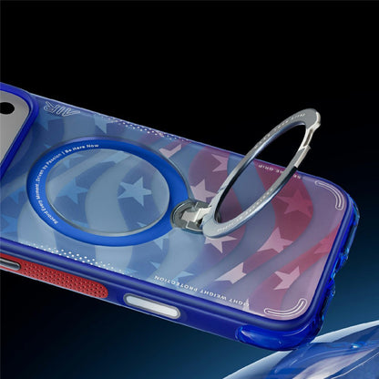 MagSafe-etui til Apple iPhone 18 Pro Max / 17 Pro Max, Torras, Ostand Spin Air Football, Blå