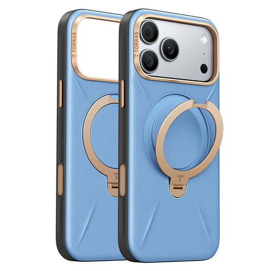 MagSafe-etui til Apple iPhone 18 Pro Max / 17 Pro Max, Torras, QPRO Læder, Blå
