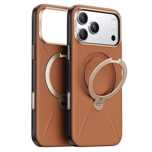 MagSafe-etui til Apple iPhone 18 Pro Max / 17 Pro Max, Torras, QPRO Læder, Brun
