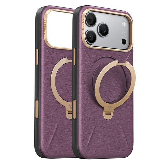 MagSafe-etui til Apple iPhone 18 Pro Max / 17 Pro Max, Torras, QPRO Læder, Lilla