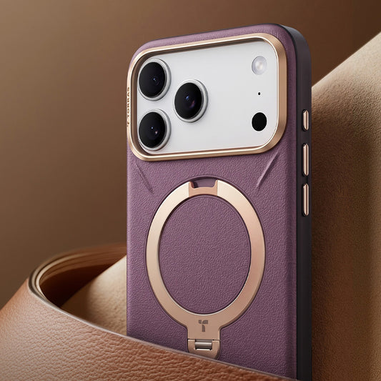 MagSafe-etui til Apple iPhone 18 Pro Max / 17 Pro Max, Torras, QPRO Læder, Lilla