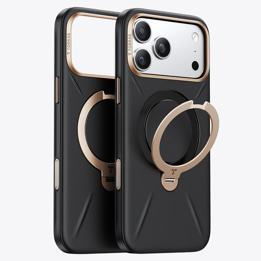 MagSafe-etui til Apple iPhone 18 Pro Max / 17 Pro Max, Torras, QPRO Læder, Sort
