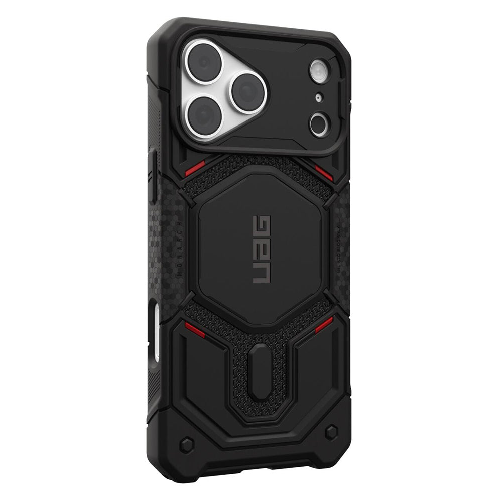 MagSafe-etui til Apple iPhone 18 Pro Max / 17 Pro Max, Urban Armor Gear Kevlar, Monarch Pro, Sort
