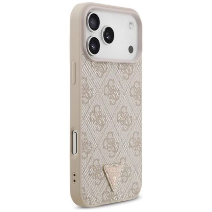 MagSafe-etui til Apple iPhone 18 Pro Max, Guess, 4G Triangle Strass, Pink
