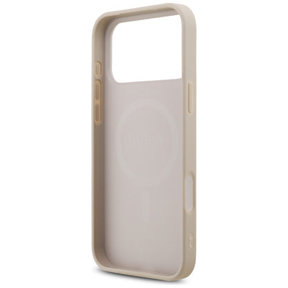 MagSafe-etui til Apple iPhone 18 Pro Max, Guess, 4G Triangle Strass, Pink