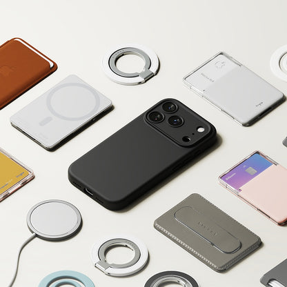 MagSafe-cover til Apple iPhone 18 Pro, Ringke, silikone, mørk vinrød