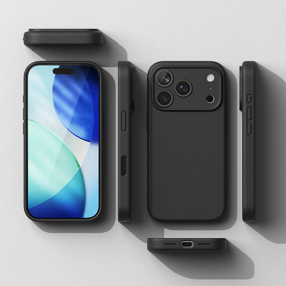 MagSafe-cover til Apple iPhone 18 Pro, Ringke, silikone, mørk vinrød