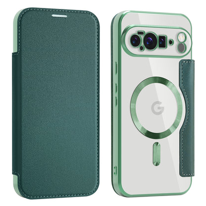 MagSafe-etui til Google Pixel 10 Pro XL, Techsuit, SmartMag Book, Grøn