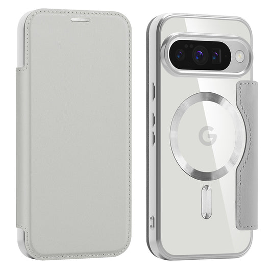 MagSafe-etui til Google Pixel 10 Pro / 10, Techsuit, SmartMag Book, Grå