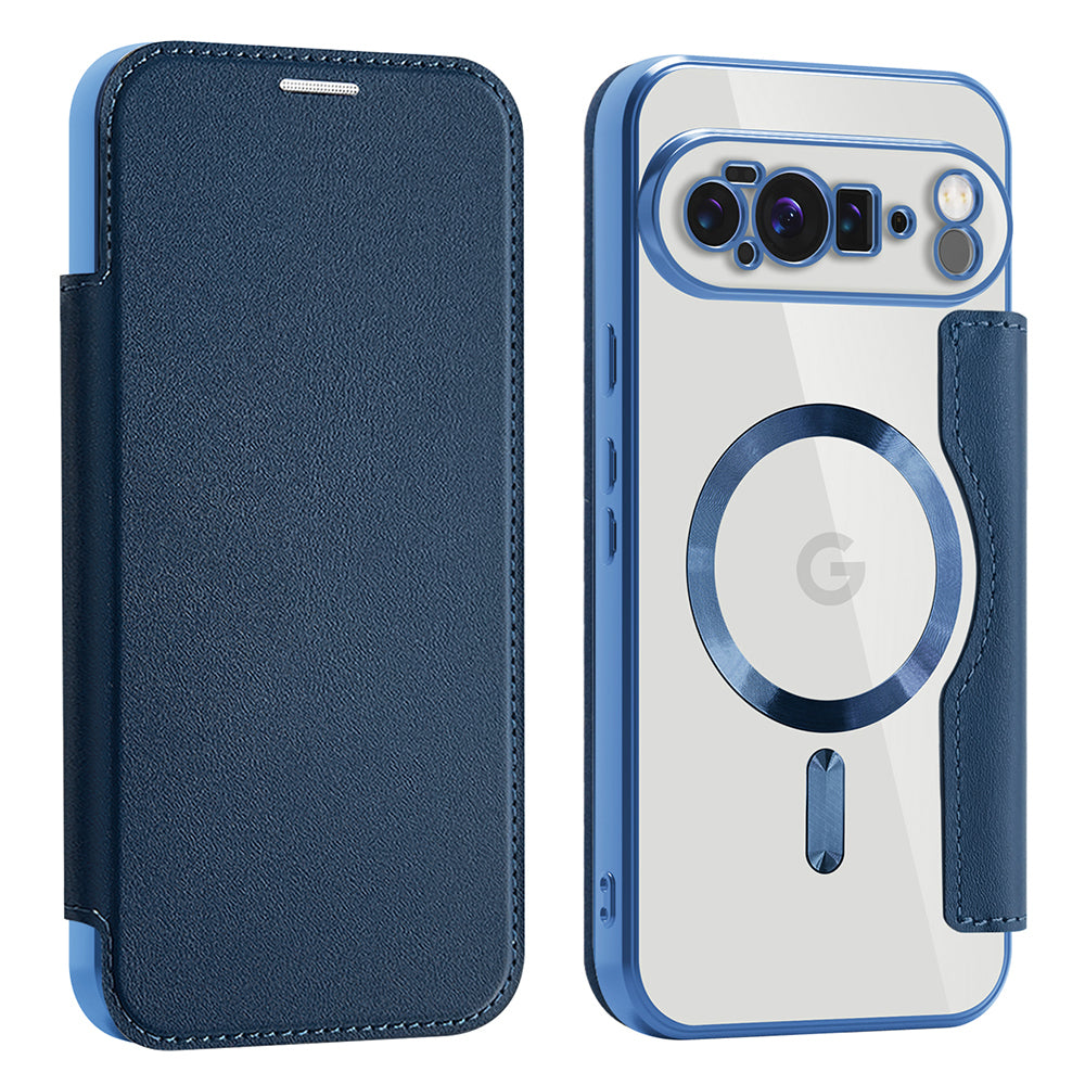 MagSafe-etui til Google Pixel 10 Pro XL, Techsuit, SmartMag Book, Blå