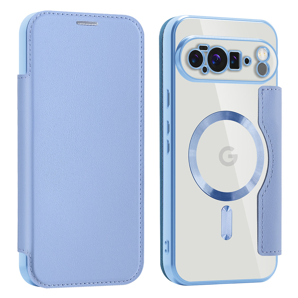 MagSafe-etui til Google Pixel 10 Pro XL, Techsuit, SmartMag Book, Blå