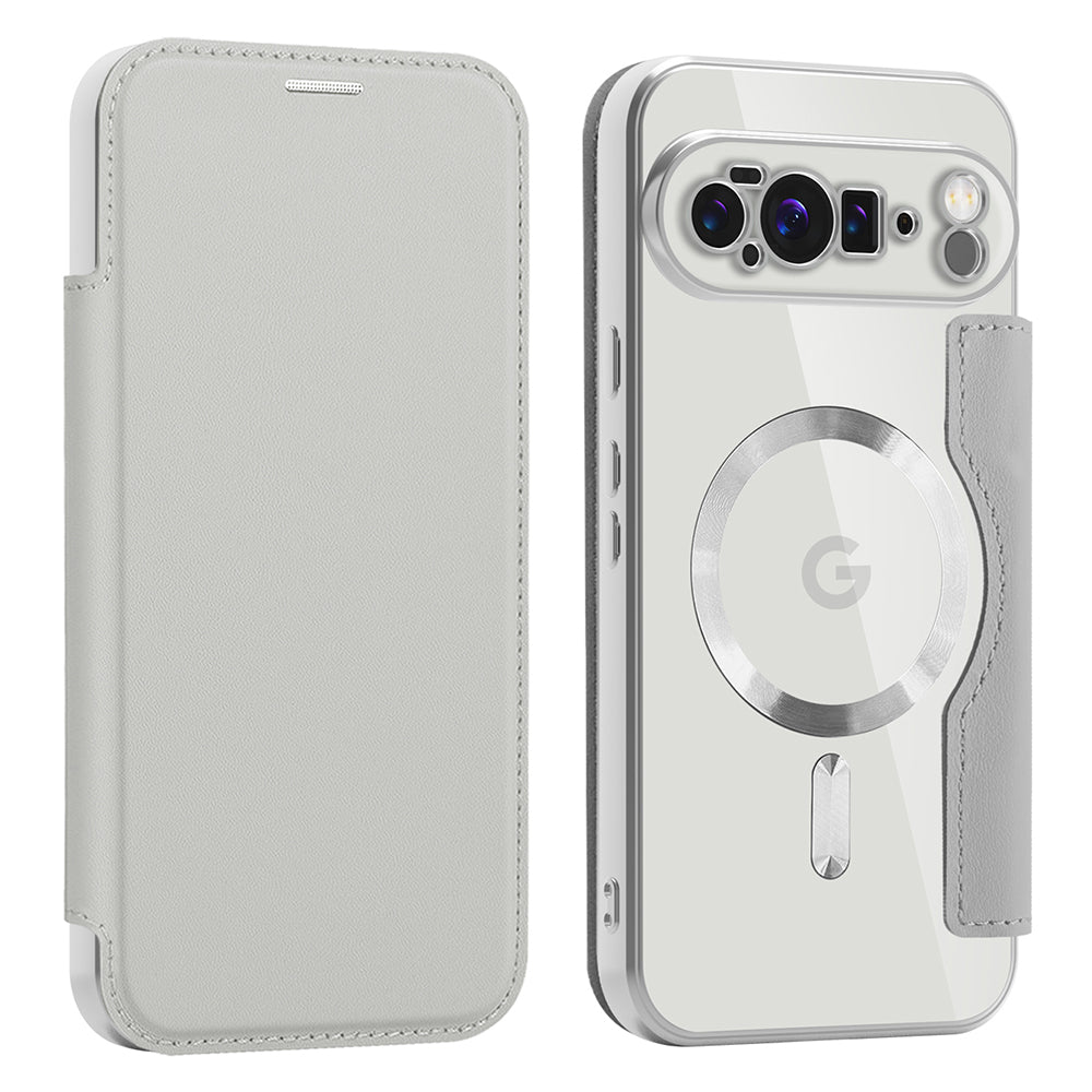 MagSafe-etui til Google Pixel 10 Pro XL, Techsuit, SmartMag Book, Grå