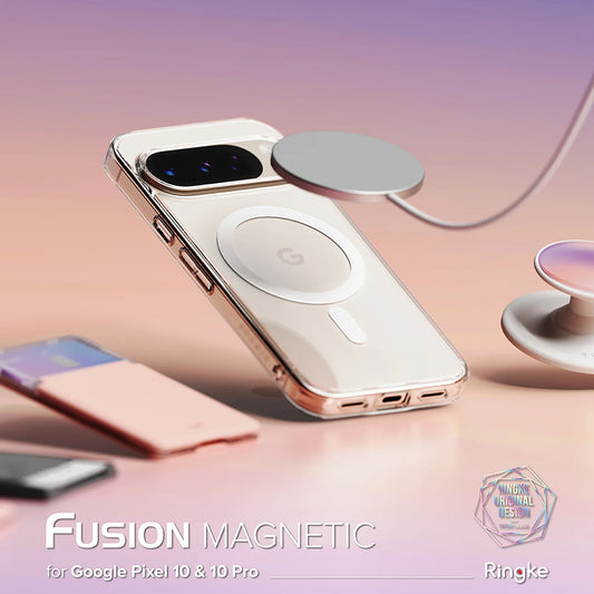 MagSafe-etui til Google Pixel 10 Pro / 10, Ringke, Fusion, Transparent