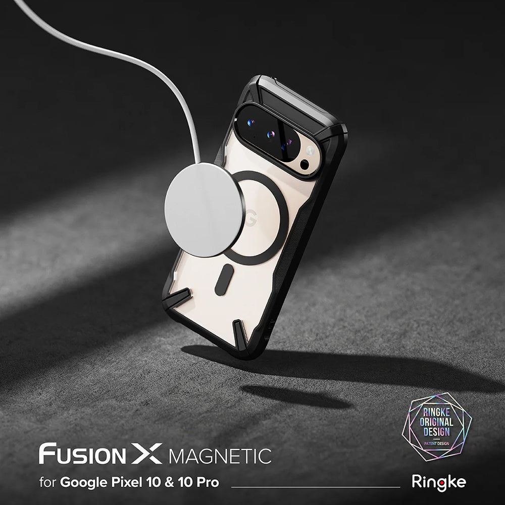 MagSafe-etui til Google Pixel 10 Pro / 10, Ringke, Fusion X, Sort