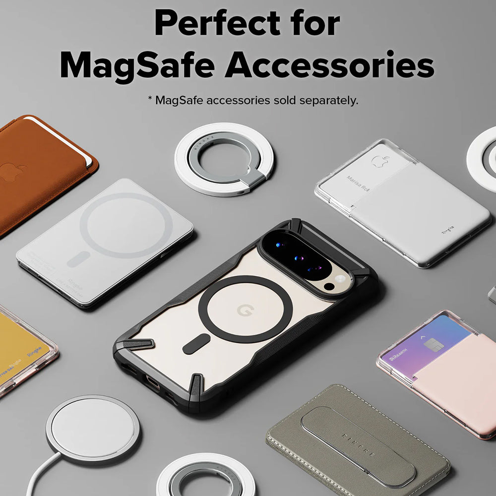 MagSafe-etui til Google Pixel 10 Pro / 10, Ringke, Fusion X, Sort