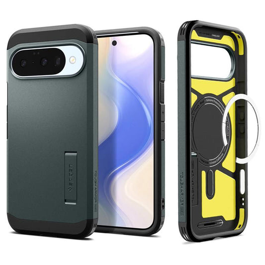 MagSafe cover til Google Pixel 10 Pro / 10, Spigen, Tough Armor, Grøn ACS09707