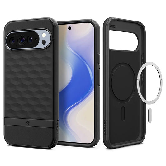 MagSafe cover til Google Pixel 10 Pro XL, Spigen, Caseology Parallax, Mat Sort ACS09731