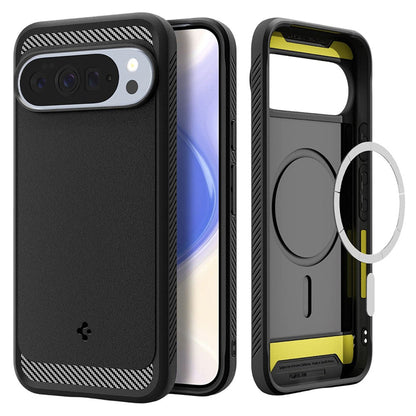 MagSafe cover til Google Pixel 10 Pro XL, Spigen, Rugged Armor, Mat Sort ACS09721