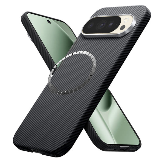 MagSafe Case for Google Pixel 10 Pro XL, Techsuit, Aramid Fiber, Black