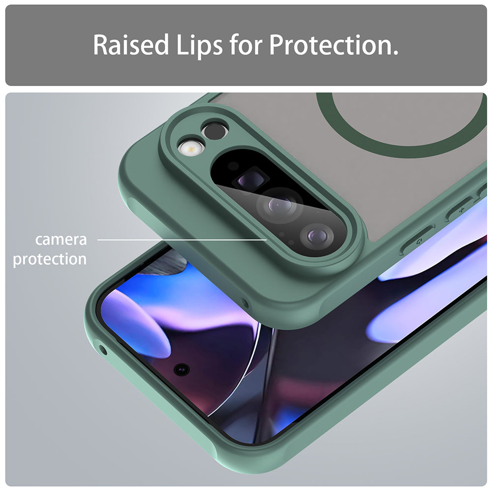 MagSafe-etui til Google Pixel 10 Pro XL, Techsuit, HaloFrost II, Grøn