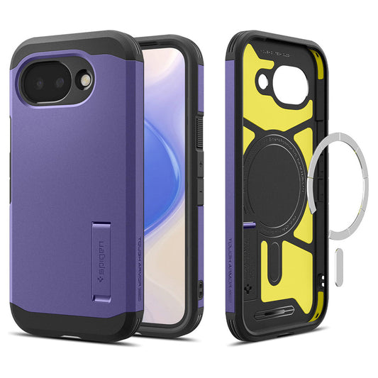 MagSafe Case for Google Pixel 10a, Spigen, Tough Armor, Purple ACS11281