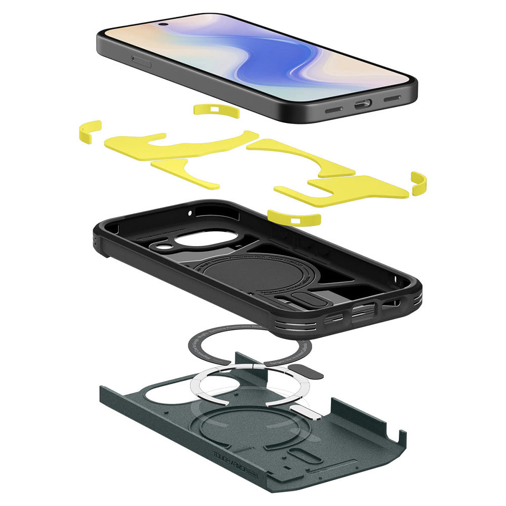 MagSafe Case for Google Pixel 10a, Spigen, Tough Armor, Green ACS11282
