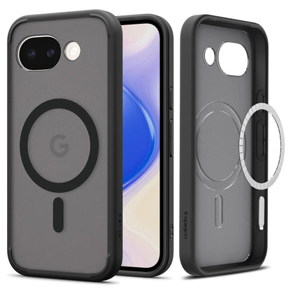 MagSafe cover til Google Pixel 10a, Spigen, Ultra Hybrid, Satin Sort ACS11278