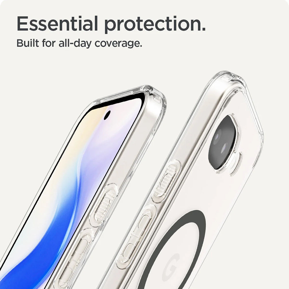MagSafe Case for Google Pixel 10a, Spigen, Ultra Hybrid, Transparent Gray ACS11277