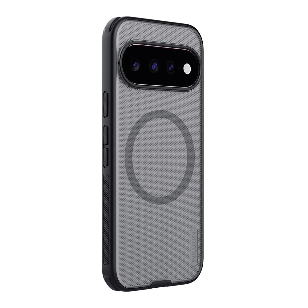 MagSafe-cover til Google Pixel 11, Nillkin, Super Shield Pro, sort transparent satinfinish
