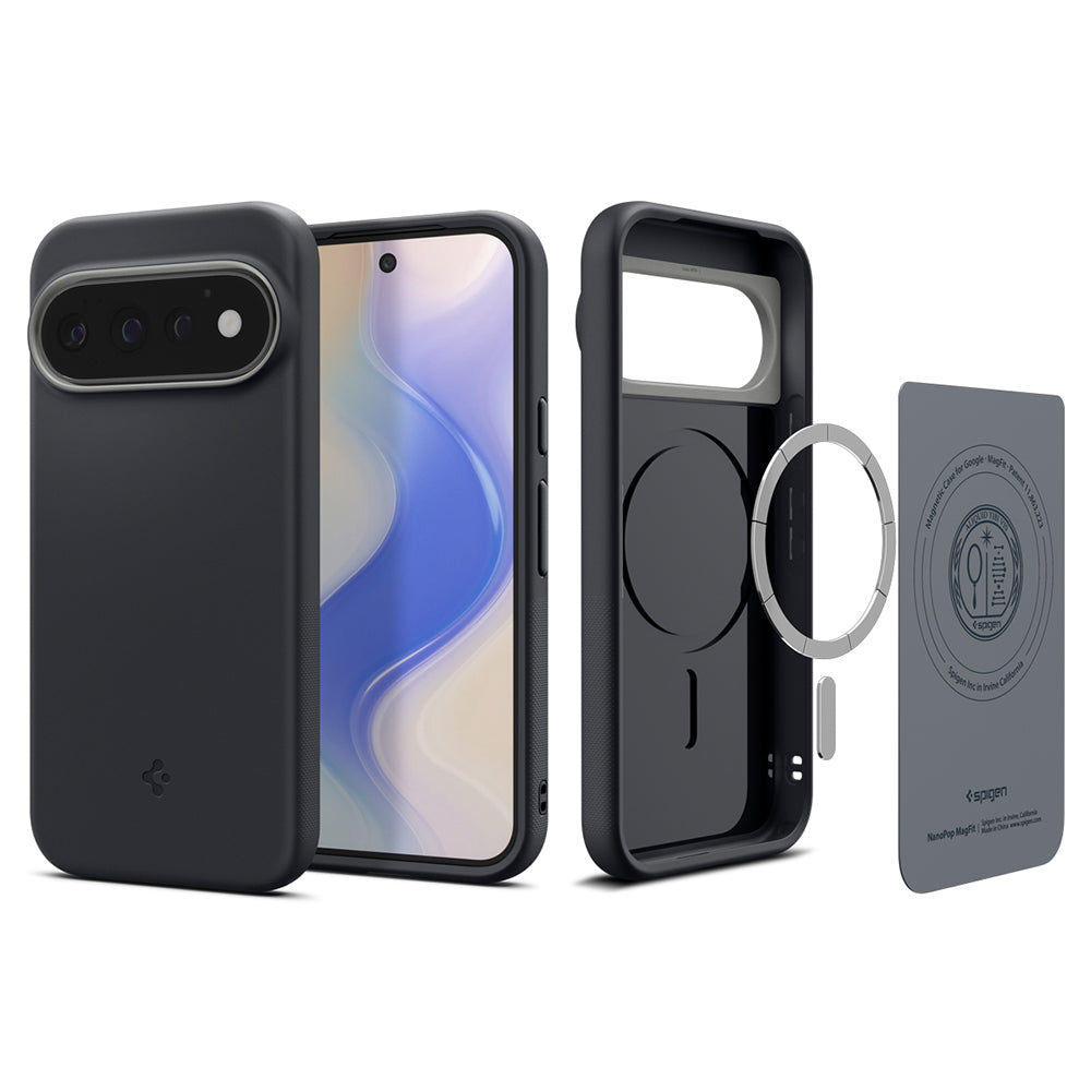 MagSafe-etui til Google Pixel 11 Pro, Spigen, Caseology Nano Pop, Sort ACS11435