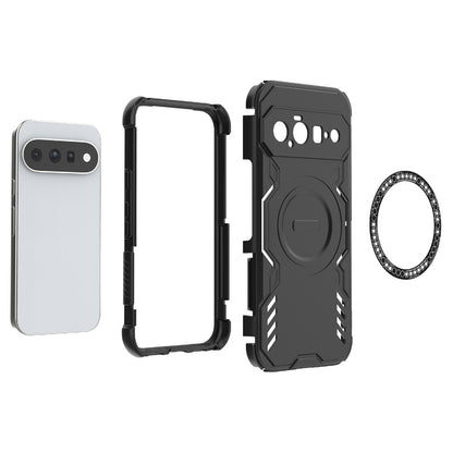 MagSafe-cover til Google Pixel 11, Techsuit, ArmorMag, sort