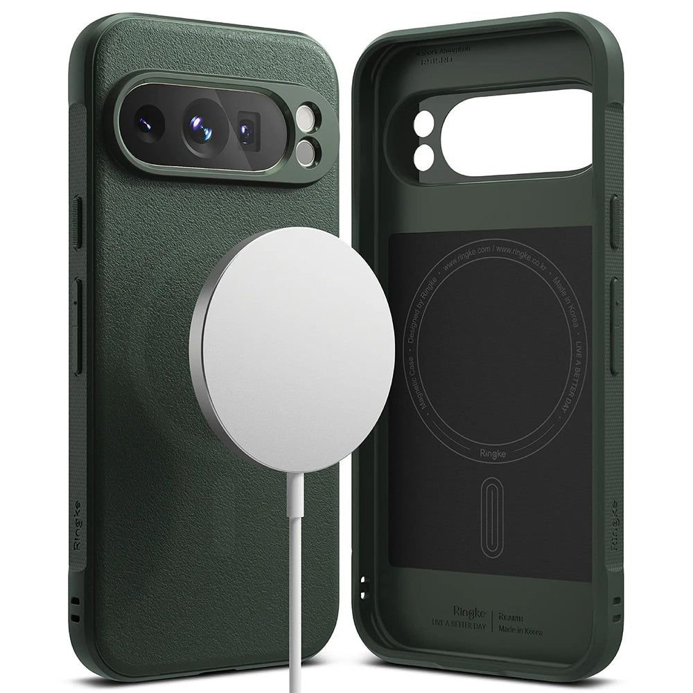 MagSafe-etui til Google Pixel 9 Pro, Ringke, Onyx, Mørkegrøn