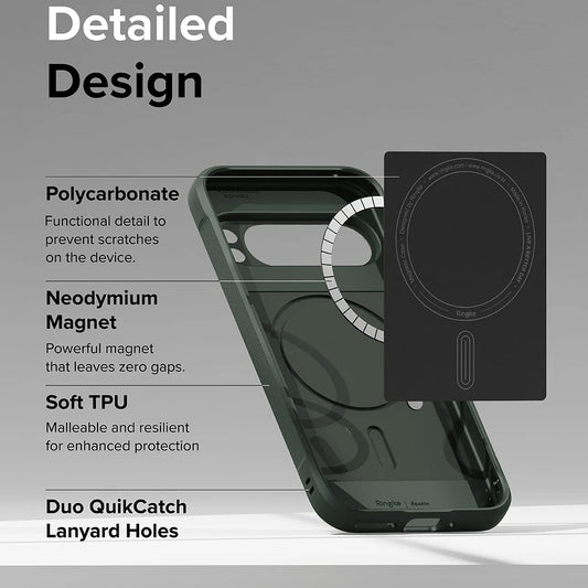 MagSafe-etui til Google Pixel 9 Pro, Ringke, Onyx, Mørkegrøn
