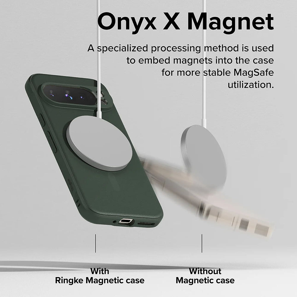 MagSafe-etui til Google Pixel 9 Pro, Ringke, Onyx, Mørkegrøn