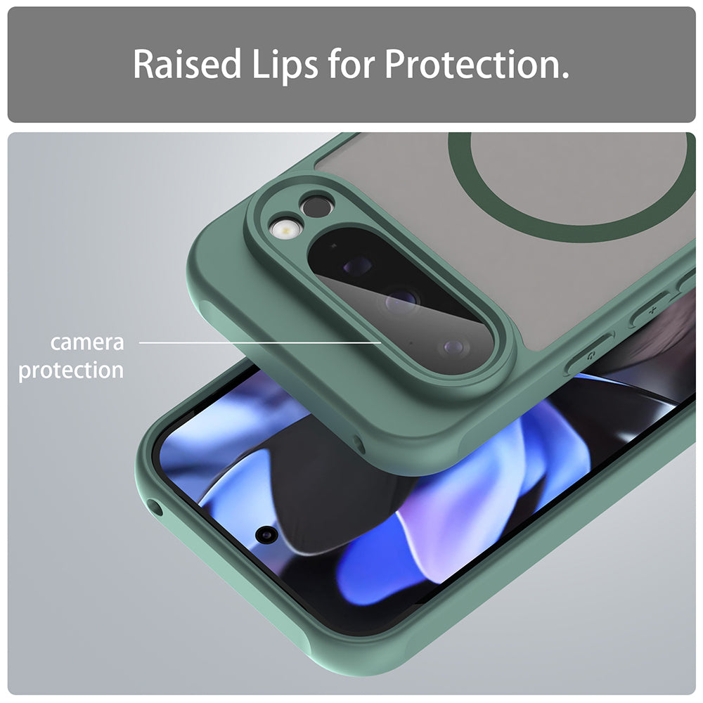 MagSafe-etui til Google Pixel 9 Pro, Techsuit, HaloFrost II, Grøn