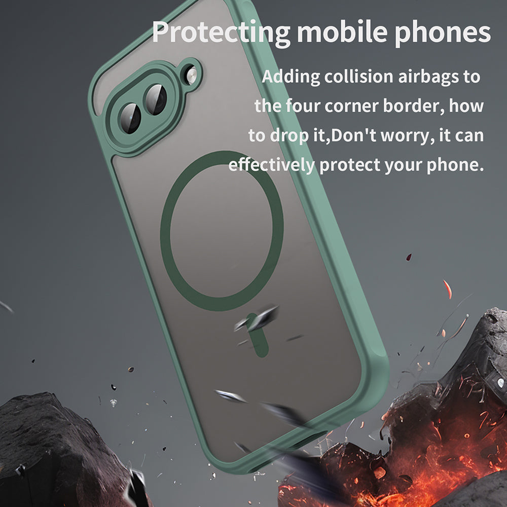 MagSafe-etui til Google Pixel 9a, Techsuit, HaloFrost II, Grøn