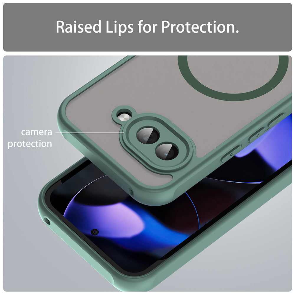 MagSafe-etui til Google Pixel 9a, Techsuit, HaloFrost II, Grøn