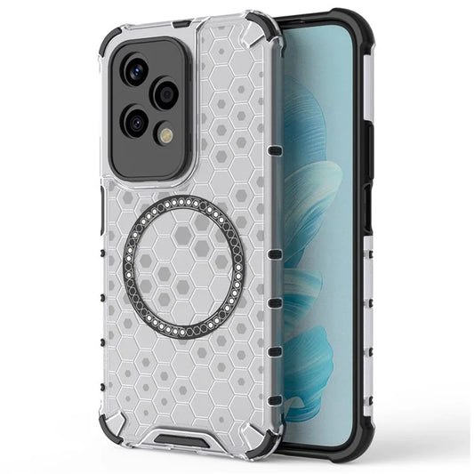 MagSafe-etui til Honor 200 Lite, Techsuit, HoneyComb Shield, Hvid