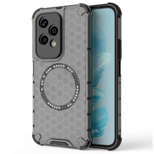 MagSafe-etui til Honor 200 Lite, Techsuit, HoneyComb Shield, Sort