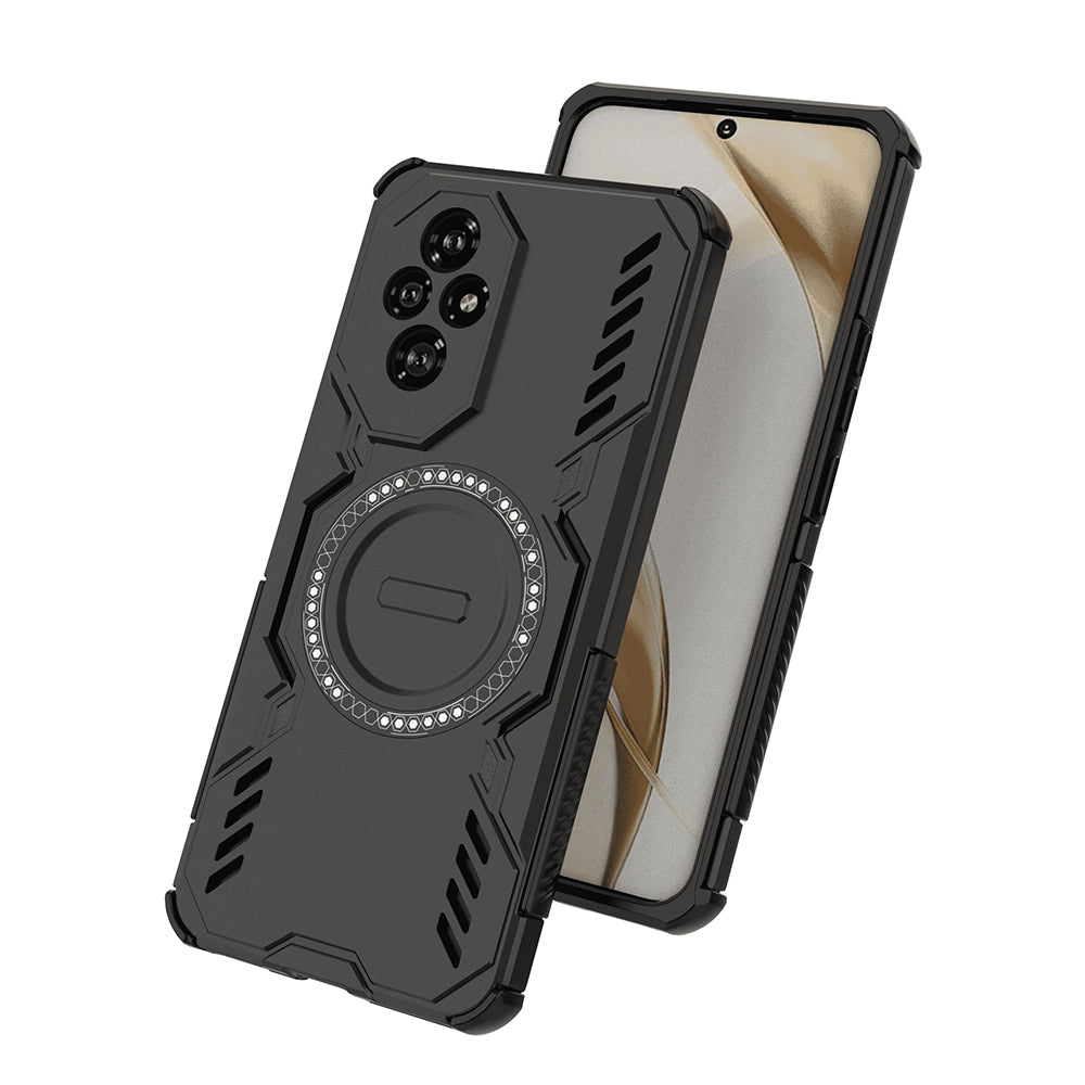 MagSafe-etui til Honor 200, Techsuit, ArmorMag, Sort