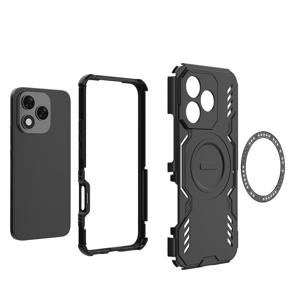 MagSafe-etui til Honor 400 Lite, Techsuit, ArmorMag, Sort