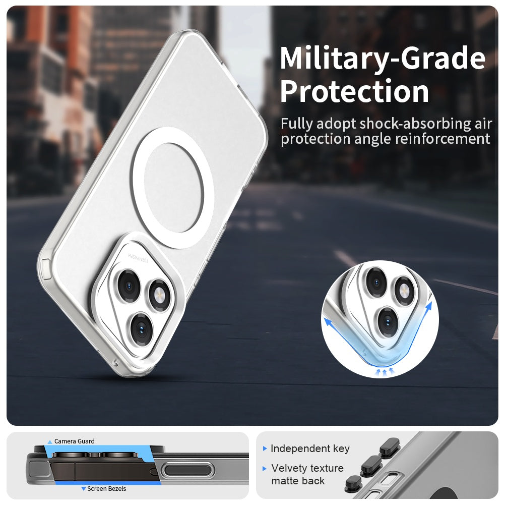 MagSafe-etui til Honor 400 Lite, Techsuit, CandyCase, Hvid