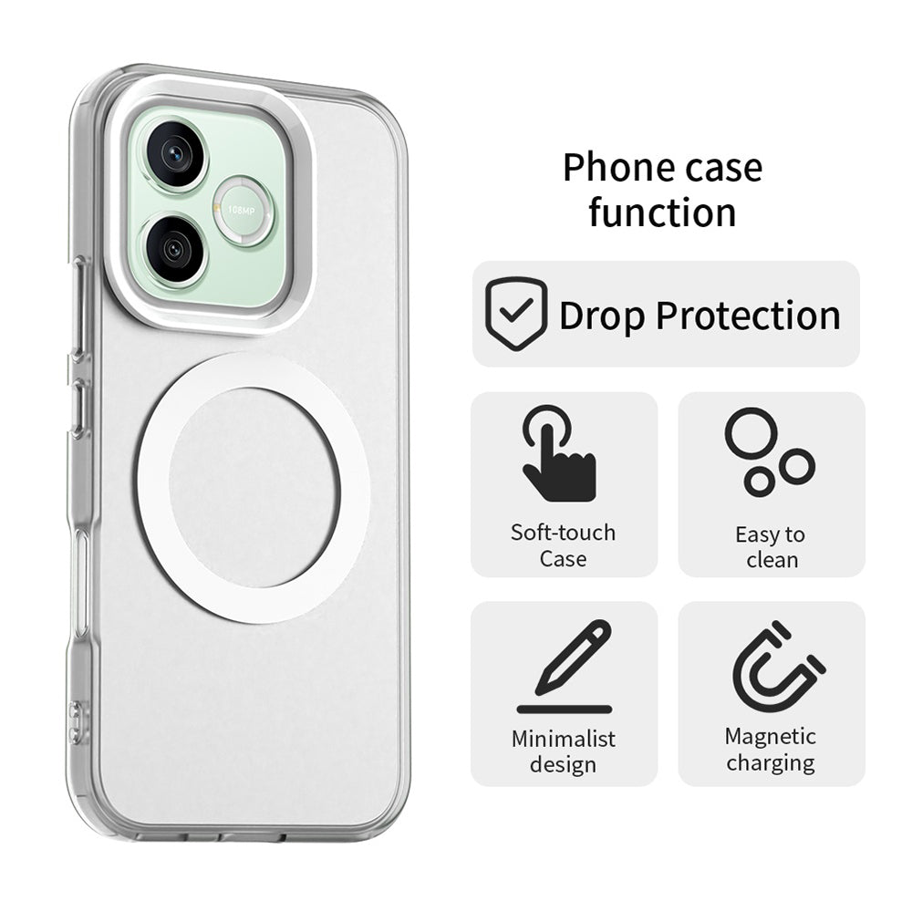 MagSafe-etui til Honor 600 Lite, Techsuit, CandyCase, Hvid