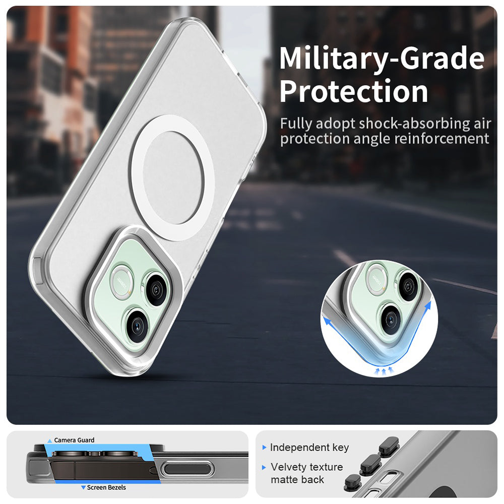 MagSafe-etui til Honor 600 Lite, Techsuit, CandyCase, Hvid