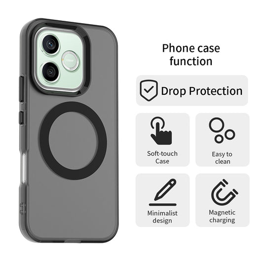 MagSafe-etui til Honor 600 Lite, Techsuit, CandyCase, Sort