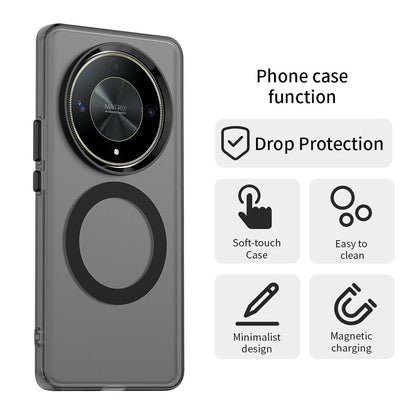 MagSafe-etui til Honor Magic6 Lite, Techsuit, CandyCase, Sort