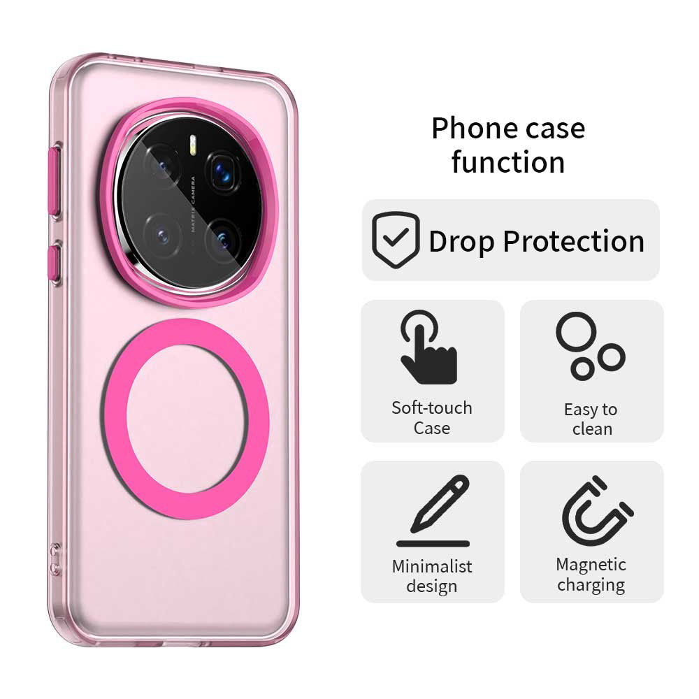 MagSafe-etui til Honor Magic7 Pro, Techsuit, CandyCase, Lyserød